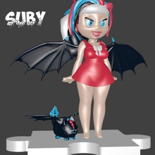 suby doll game fenders daemon new figurine 3d print model - Mito3D