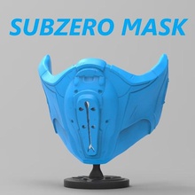 subzero máscara covid 19 art mortalkombat la covid19 bajo cero escorpión juegos de marvel los cómics subzeromask starwars 3d print model - Mito3D