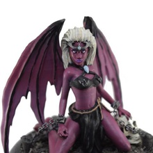 succubus chained game gloomhaven roleplaying role playing dungeon dragons boardgames tabletop wargaming wargames miniature spellcaster wizard mage sexy throne 3d print model - Mito3D