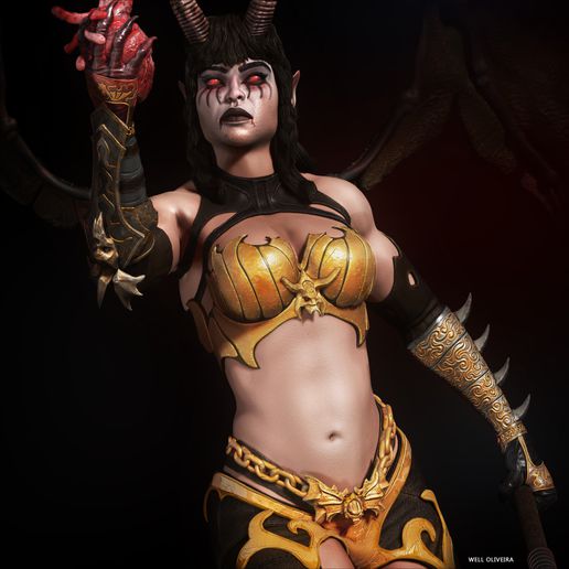 succubus naamah 3D print model - Mito3D