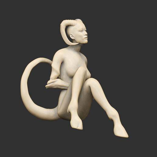 succubus statues x7 art sculptures statue sculpture horned demons demonic demon bald agony 3D print model - Mito3D