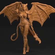 succubus whippose presupported 3d print model - Mito3D