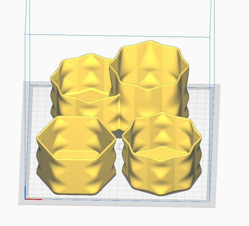 suculento flor vaso suculentos jardim 3D print model - Mito3D