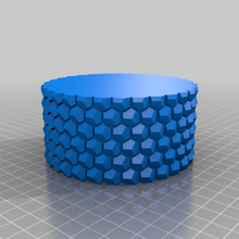 suculento hexagonal plantador personalizado decoração 3d print model - Mito3D