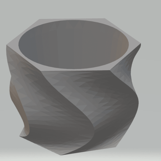 succulent vase home 3D print model - Mito3D
