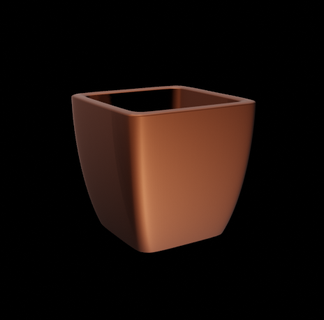 succulent vase 001 pot planter container garden table top cute 3d print model - Mito3D