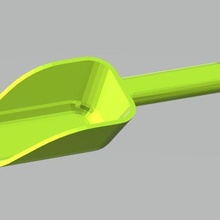 sugar flour spice scoop schaufel shovel 3d print model - Mito3D
