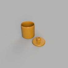 sugar jar pot 3d print model - Mito3D