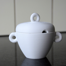 sucre pot mignonne industriel tasse plante cuisine poterie artisanat espace rangement récipient 3d print model - Mito3D