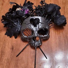 sugar skull mask fashion calavera day dead da muertos kull costume 3d print model - Mito3D