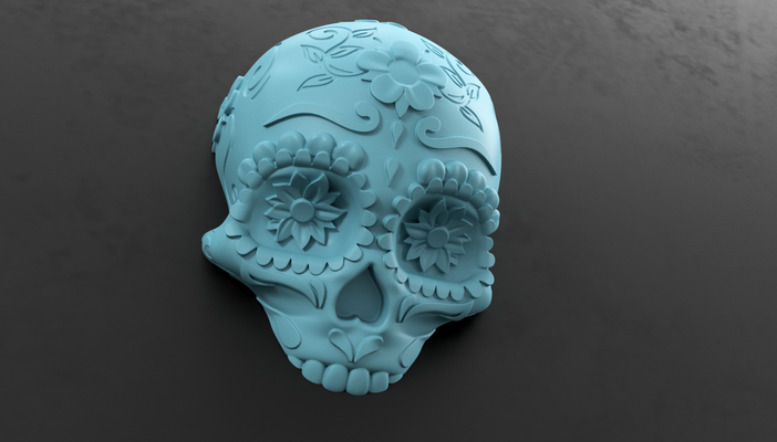 zucchero cranio parete decorazione casa stl anatomia messicano dia morto halloween arte muraria sospeso arredamento decorativo eleganza testa teschi 3d print model - Mito3D