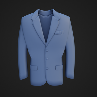 suit clothes suit jacket tuxedo fashion props fabric  3d print model - Mito3D