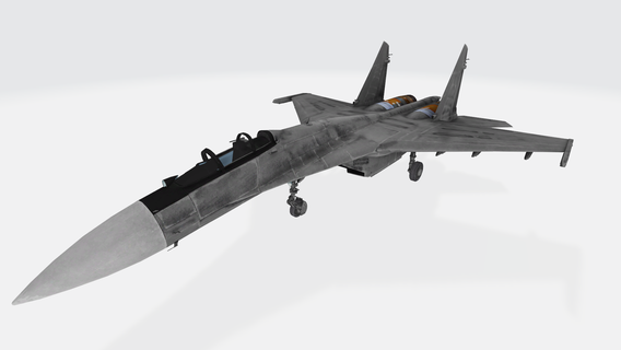 sukhoi su-35 - plane fighter helicopter airbus aircraft boeing jet -uav rc drone meta metaverse vr ar game ready 3d print model - Mito3D