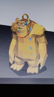 Sullivan clé bague monstre inc souiller Mike Wazowski Pixar porte clés 3d print model - Mito3D