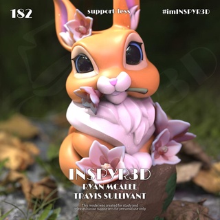 sullivant bosque criaturas primavera conejito Arte Pascua Resurrección chocolate lindo criatura 3d print model - Mito3D