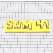 Summe 41 Logo Pack Kunst Punk Felsen Musik Metall Band 3d print model - Mito3D