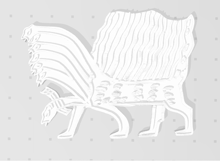 sumero seven headed Drago musmahu idra animale giocattolo arte mitologia 3d print model - Mito3D