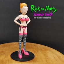 summer smith rick morty pleasure chamber episode various sexy characters cartoon figure woman girl 3d print model - Mito3D
