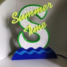 verano hora LED lámpara 3d print model - Mito3D