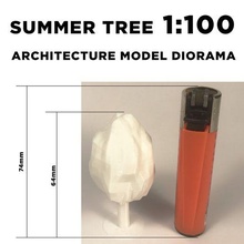 verano árbol 1 100 arquitectura modelo diorama escala persona hombres mujer figura construcción mueble hombre 3d print model - Mito3D