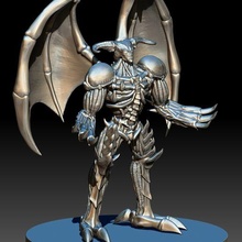 summoned skull - yu-gi-oh art yugioh monster demon 3d print model - Mito3D