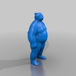 sumo wrestler 131k sculptures busts art 3d print model - Mito3D