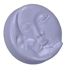 sun & moon sleeping jewelry stl love sleep 3d print model - Mito3D