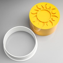 güneş çerez kesici damga ev cookiecutter güneşli pişirin pişirme aracı 3d print model - Mito3D