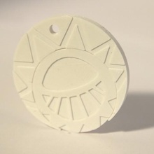 sun medallion jewelry 3d print model - Mito3D
