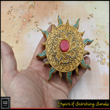 sun medallion - rpg prop game toy accessories pathfinder dungeons dragons cosplay 28mm 3d print model - Mito3D