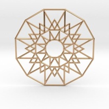 sun medallion jewelry pendulous pendant 3d print model - Mito3D