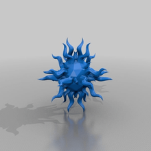 sunball art sculptures soleil de la balle 3d print model - Mito3D