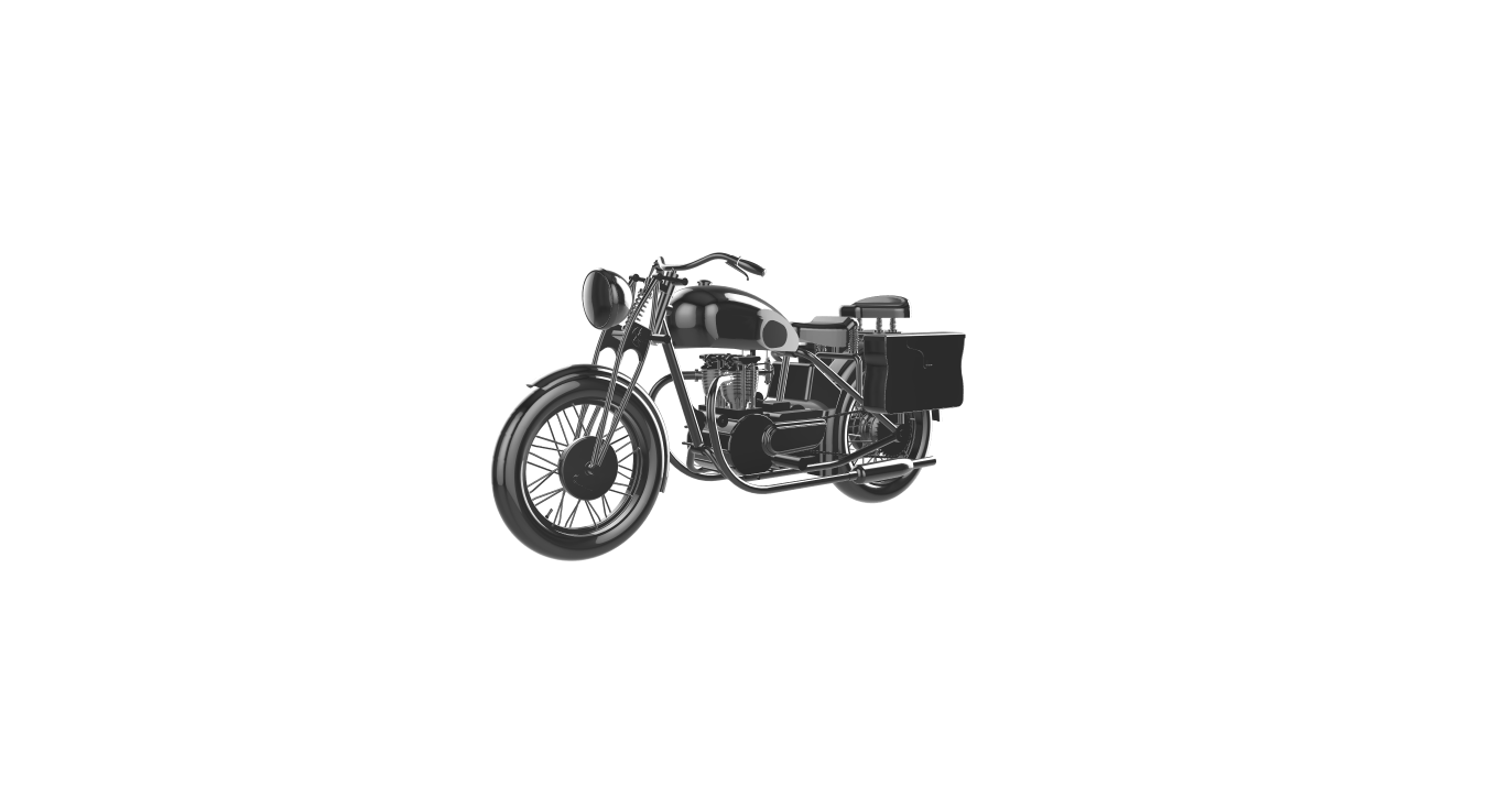 sunbeam model 9a 596cc 1935 moto motorbike motorcycle motor bicycle le motocycle la motorrad motocykl motocicletta 3D print model - Mito3D