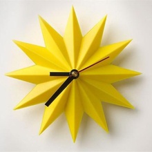sunburst mini horloge de mur la maison 3d print model - Mito3D