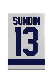 sundin maple leafs banner hockey toronto sign legend mats 3d print model - Mito3D