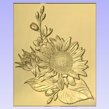 sunflower various 3d relief cnc - 3d print model - Mito3D