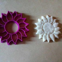 sunflower cookie cutter home 3d print model - Mito3D