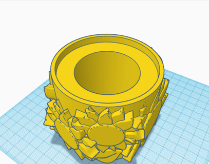 girasol calabaza compañero primavera 3d print model - Mito3D