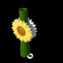 Sonnenblumen-lange Düse verschiedene shisha Sonnenblume bong Shisha Mundstück 3d print model - Mito3D