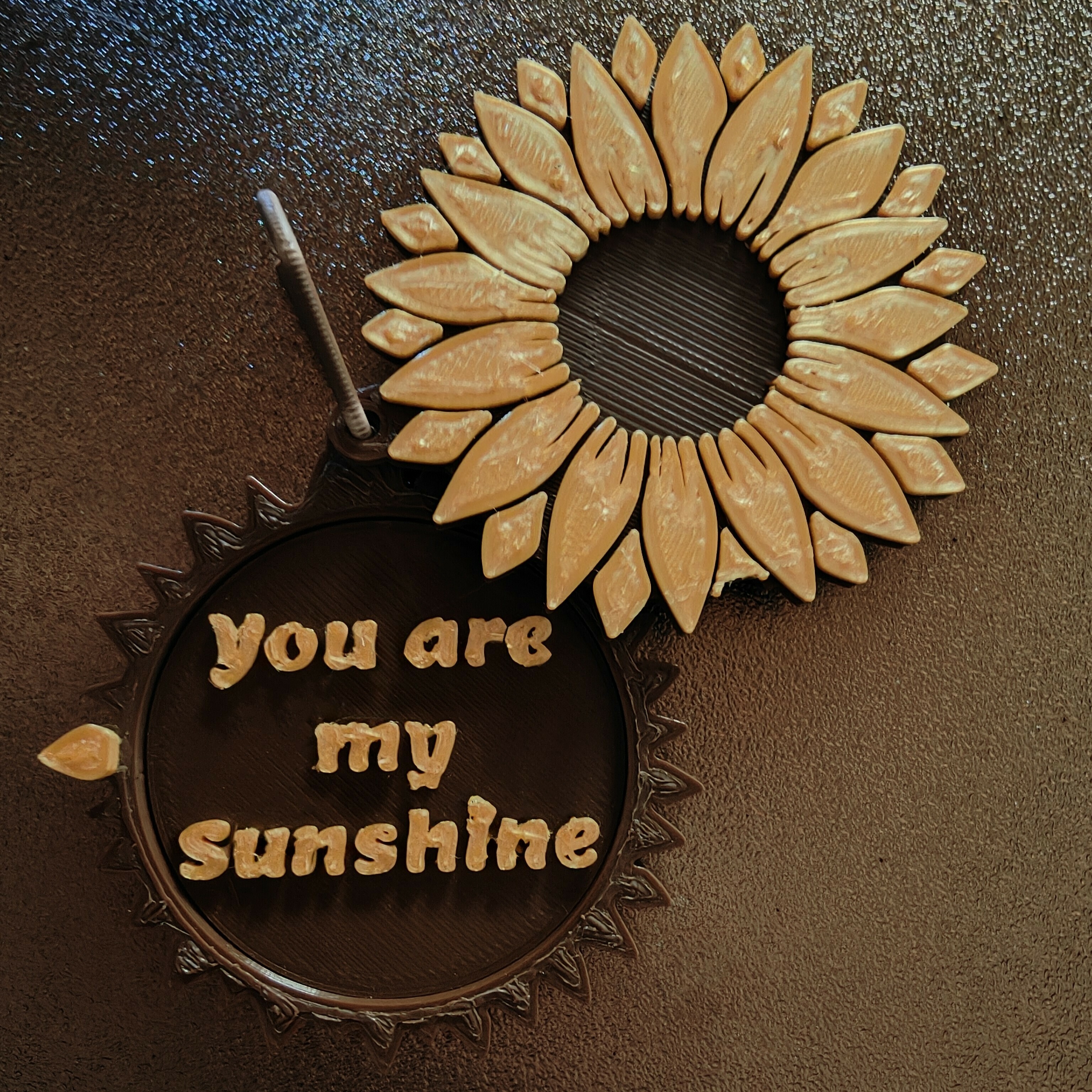 sunflower pendant sunshine love flower 3D print model - Mito3D