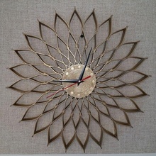 sunflower watch architecture clock interior gift 3d print model - Mito3D