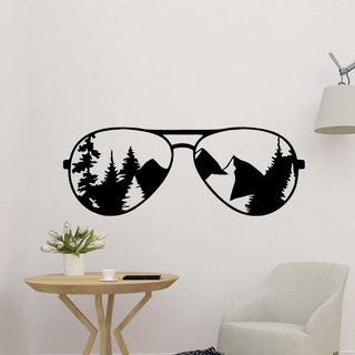 sunglass wall art necklace design jewellerysun funny sunglasses party frame specs glasses decor forest trees tree 3d print model - Mito3D