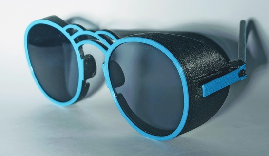 sunglasses shield g-star glass cover 3d print model - Mito3D