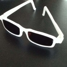 güneş gözlüğü v2 moda gözlük 3d print model - Mito3D