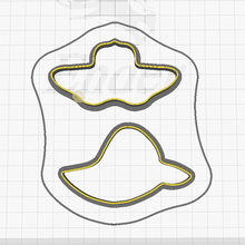 chapeau soleil biscuit coupeur argile coupeurs tranchant fondant masses abc lettres lettre alphabet calendrier 3d print model - Mito3D