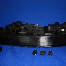 affondato Tedesco corazzata bismarck 3d Stampa modello nave stampabile replica giocattolo guerra buttafuori 3d print model - Mito3D