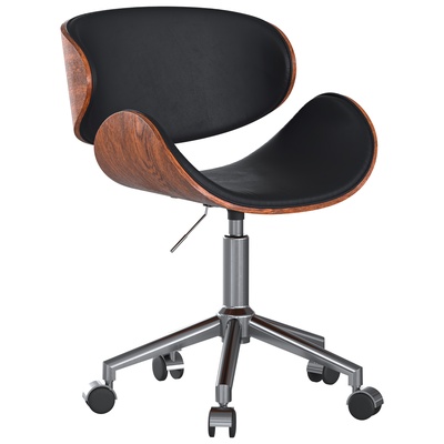 sonnenpfanne modern quinn büro stuhl onyx weiß innere architektur sessel schwarz zimmer design möbel leder schwenken 3d print model - Mito3D