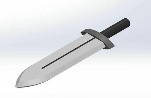 sunraku 39 s gemelo mercenario espada 3d print model - Mito3D
