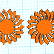 pores-do-sol vários pendente sóis 3d print model - Mito3D