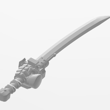 super elite Katana Warhammer 40k güç kılıcı kılıç bıçak ağzı silah deniz Uzay sonlandırıcı Assualt 3d print model - Mito3D